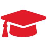 red graduation hat