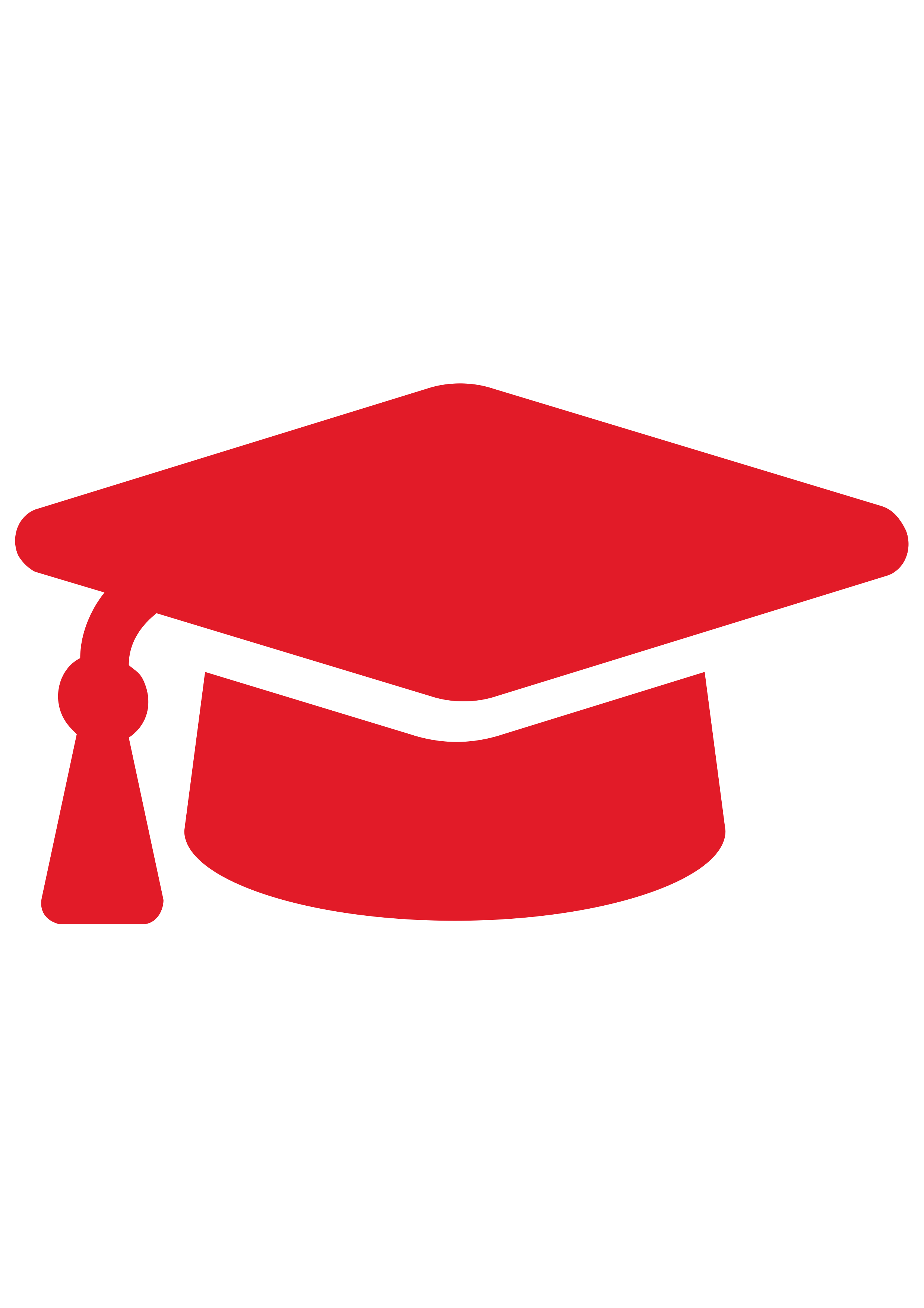 red graduation hat